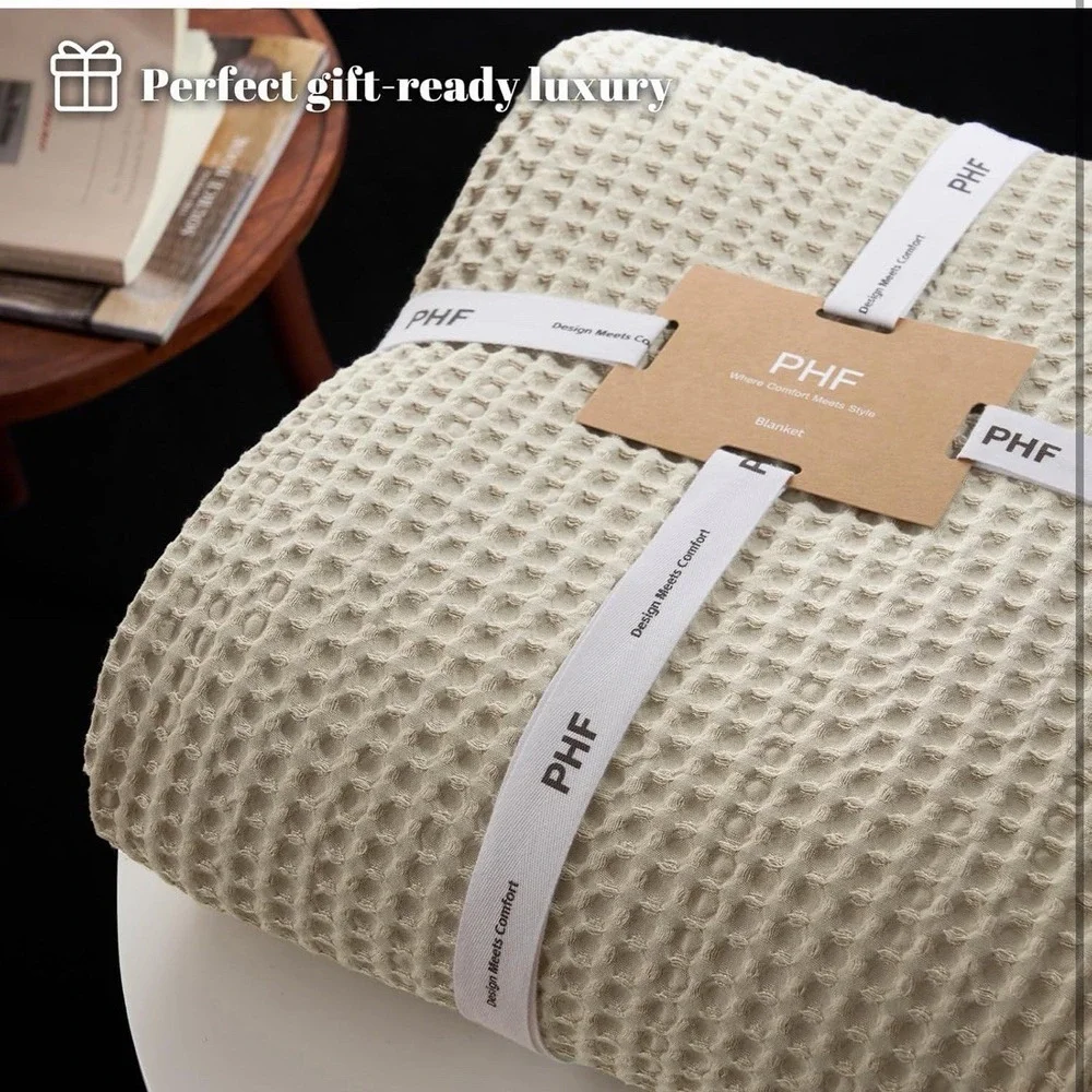 Lightweight Waffle Weave Blanket Queen Size, Queen(90